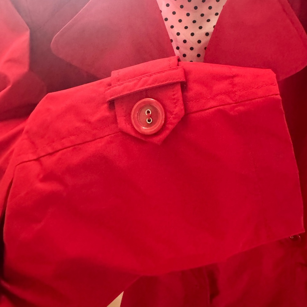 Beautiful Red Rain Jacket ☔️ ♥️ - Picture 2 of 4